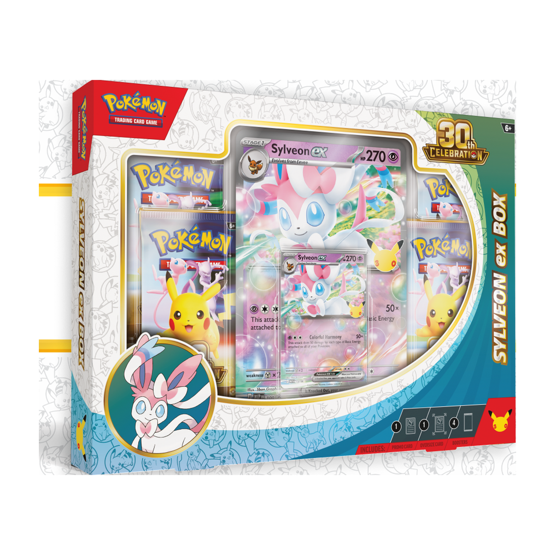 Pokémon TCG: 30th Celebration Pokémon ex Box — Sylveon ex (Engelstalig)